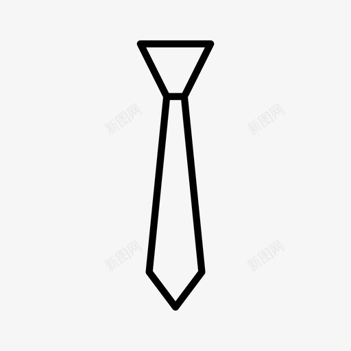 领带服装礼服图标svg_新图网 https://ixintu.com 时尚 服装 正式 礼服 领带