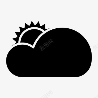 多云天气图标图标