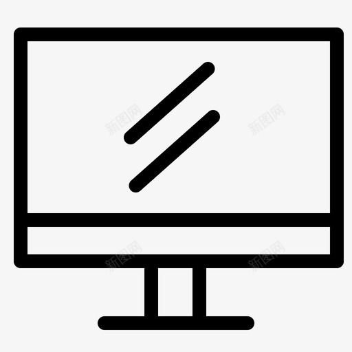 显示器电脑教育图标svg_新图网 https://ixintu.com 学校 教育 显示器 电脑 简历
