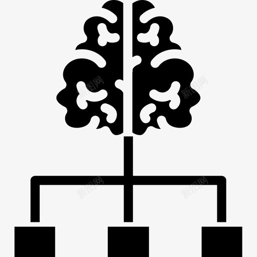 大脑人工智能39固体图标svg_新图网 https://ixintu.com 人工智能39 固体 大脑