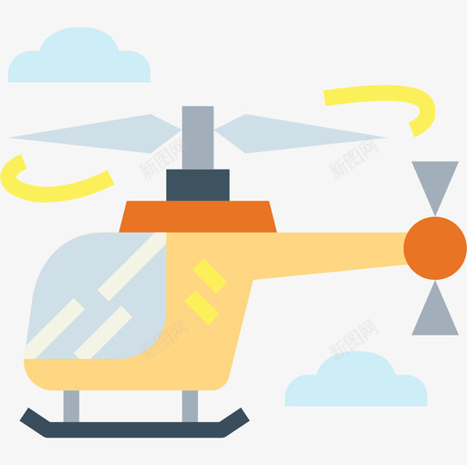 直升机新闻47平的图标svg_新图网 https://ixintu.com 平的 新闻 直升机