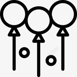 享受嘉年华气球嘉年华享受图标高清图片