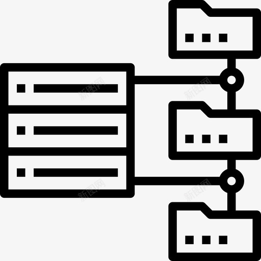 数据库web开发49线性图标svg_新图网 https://ixintu.com web 开发 数据库 线性