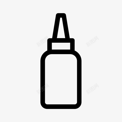 硅胶奶瓶头发图标svg_新图网 https://ixintu.com 80个 图标 头发 奶瓶 硅胶 线图 美容化妆