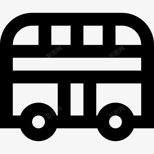 巴士英国轮廓直线图标svg_新图网 https://ixintu.com 巴士 直线 英国轮廓