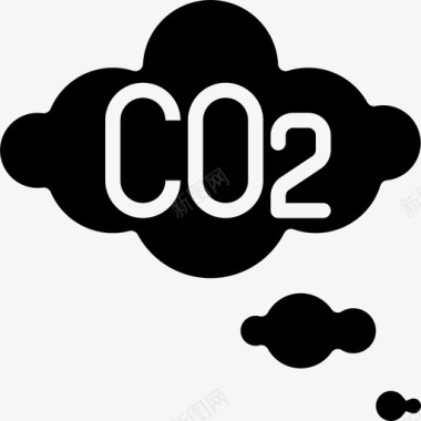 二氧化碳污染11加注图标图标