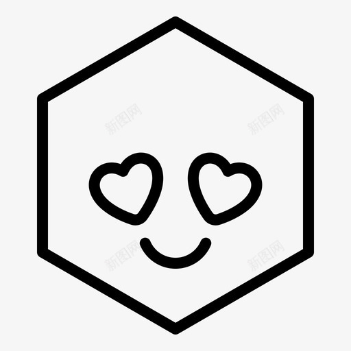 爱表情快乐图标svg_新图网 https://ixintu.com 快乐 表情 贴纸 轮廓