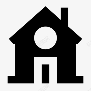 建筑公寓家庭住宅图标图标