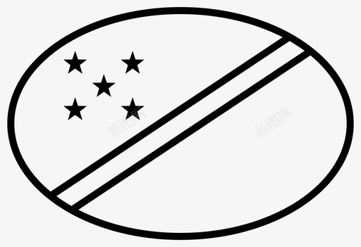 所罗门群岛对话旗帜图标svg_新图网 https://ixintu.com slb 世界 国旗 对话 所罗门群岛 旗帜 椭圆 简化 语言