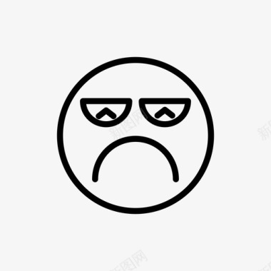 表情生气脸图标图标