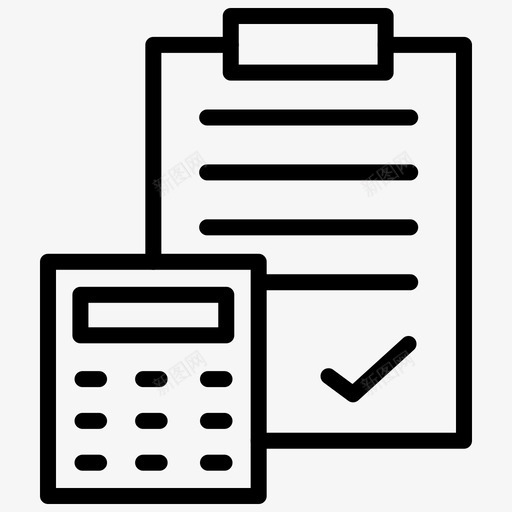 会计记账商业计划图标svg_新图网 https://ixintu.com 1行 会计 剪贴板 商业 物流 计划 计算 记账