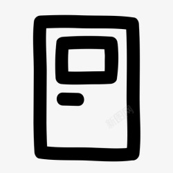 出入口图标设计画出入口出口轮廓图标高清图片