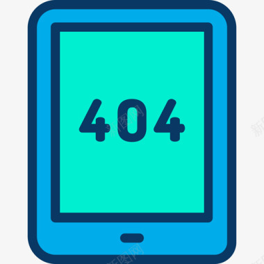 404错误网页和开发29线颜色图标图标