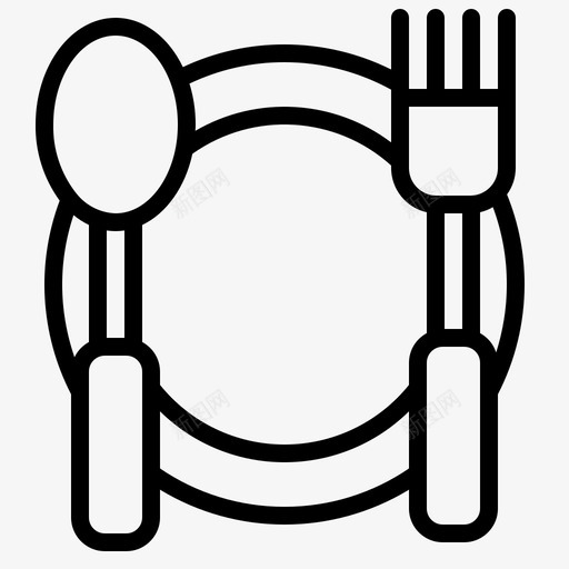 食品餐具食物和餐厅图标svg_新图网 https://ixintu.com 勺子 叉子 咖啡店 概述 食品 食物 餐具 餐厅
