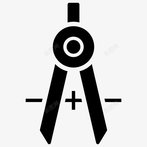 分隔符指南针绘图工具图标svg_新图网 https://ixintu.com 保护器 几何图形 分隔符 图标 字形 工具 指南针 绘图