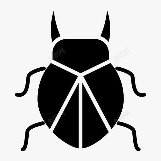 巨大的水虫昆虫图标svg_新图网 https://ixintu.com 大的 巨大 昆虫 水虫