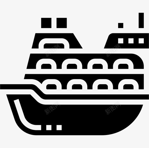 船运输工具雕文图标svg_新图网 https://ixintu.com 运输工具 雕文