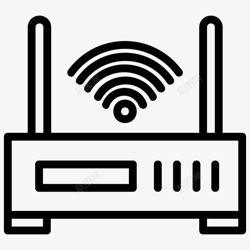 wifi通信互联网图标svg_新图网 https://ixintu.com wifi 互联网 智能 现代 电话 移动 通信
