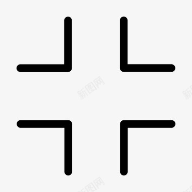 退出全屏图标