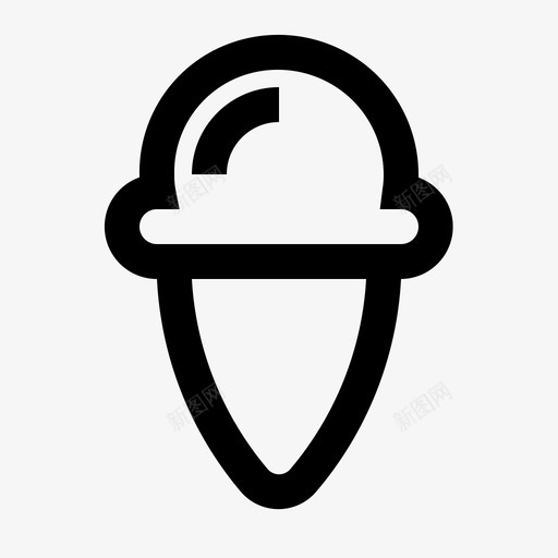 雪糕筒冰淇淋筒冷饮图标svg_新图网 https://ixintu.com 冰淇淋筒 冷饮 夏季 雪糕筒 食品 食品和饮料生产线