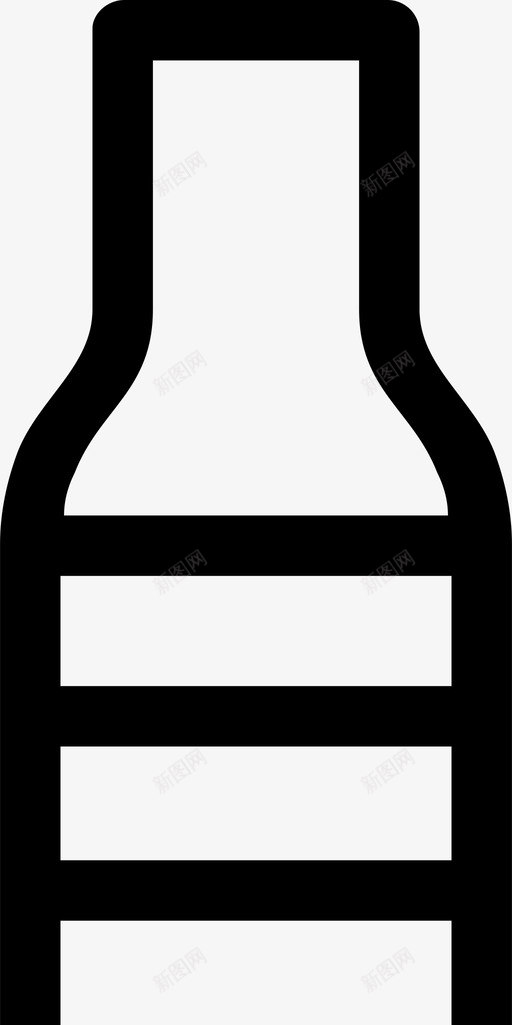 瓶子饮料水图标svg_新图网 https://ixintu.com 水 瓶子 酒 饮料