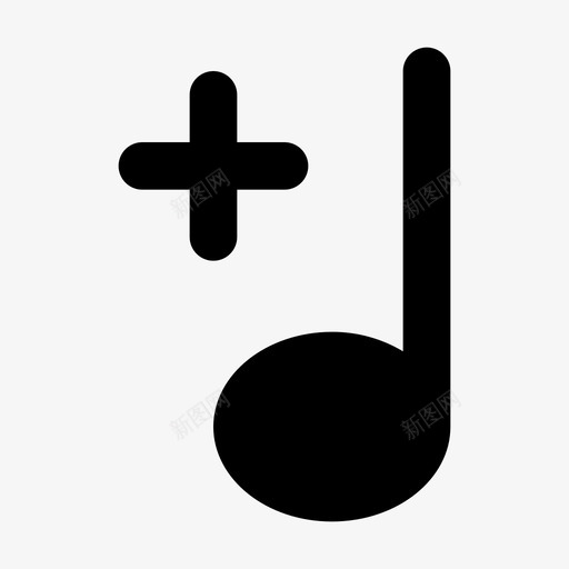 符号媒体音乐图标svg_新图网 https://ixintu.com 图标 媒体 字形 歌曲 符号 音乐 音符