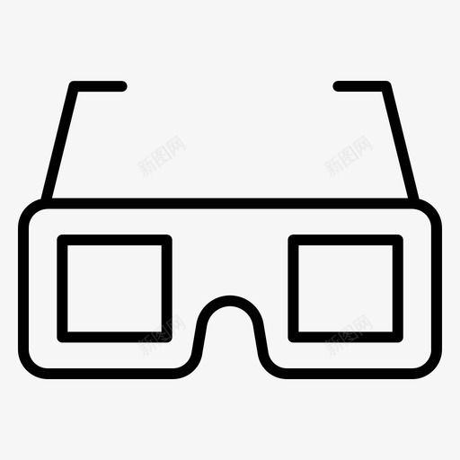 3d眼镜电影院娱乐图标svg_新图网 https://ixintu.com 3d 娱乐 电影 电影院 眼镜