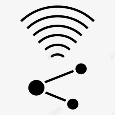 共享互联网共享wifi无线图标图标