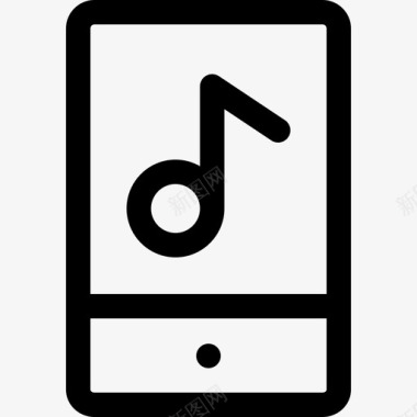 音乐应用程序音乐商店22线性图标图标