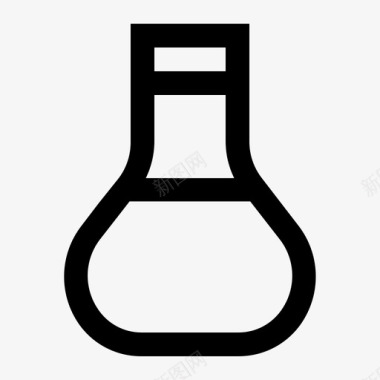 烧瓶化学锥形烧瓶图标图标