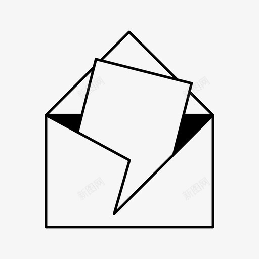 信封信图标svg_新图网 https://ixintu.com 信封