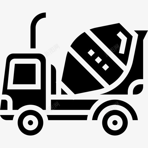 货物运输车辆字形图标svg_新图网 https://ixintu.com 字形 货物 车辆 运输 运输车
