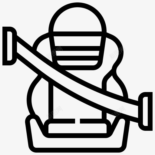 汽车座椅安全带乘客图标svg_新图网 https://ixintu.com 乘客 安全 安全带 汽车座椅 汽车维修