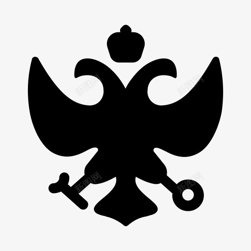 俄罗斯盾徽沙皇图标svg_新图网 https://ixintu.com 俄罗斯 国家 沙皇 盾徽 联邦