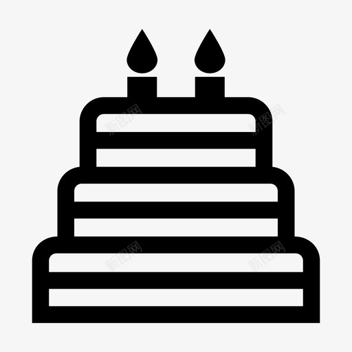 生日蛋糕庆祝食物图标svg_新图网 https://ixintu.com 庆祝 生日蛋糕 聚会 食物