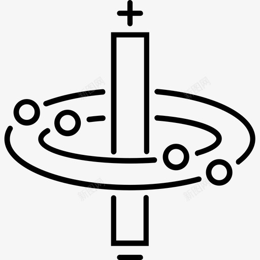 电流物理科学图标svg_新图网 https://ixintu.com 物理 电压 电流 科学