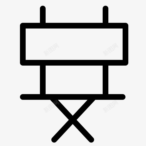 椅子电影院电影图标svg_新图网 https://ixintu.com 折叠 椅子 电影 电影院 视频制作