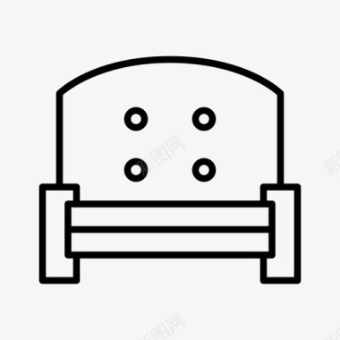 沙发家具休息图标图标