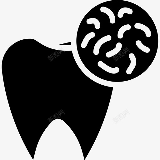 细菌牙科16固体图标svg_新图网 https://ixintu.com 固体 牙科 细菌