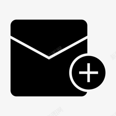 电子邮件添加联系人图标图标