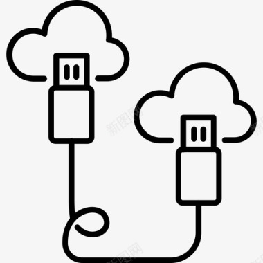 云存储电气usb图标图标