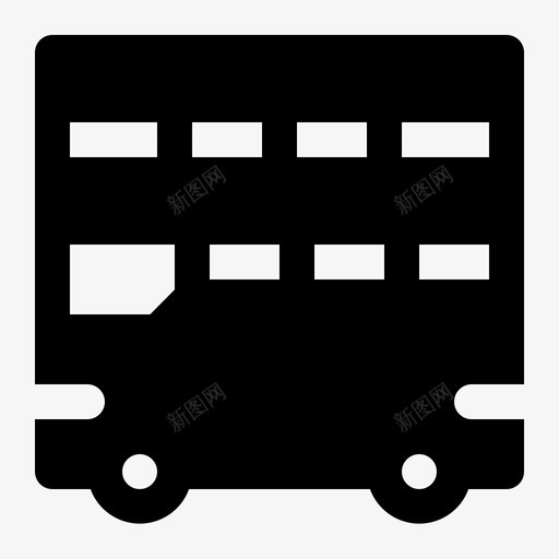 双层巴士运输图标svg_新图网 https://ixintu.com 双层 图标 城市 字形 巴士 旅行 车辆 运输