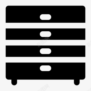 抽屉橱柜家具图标图标