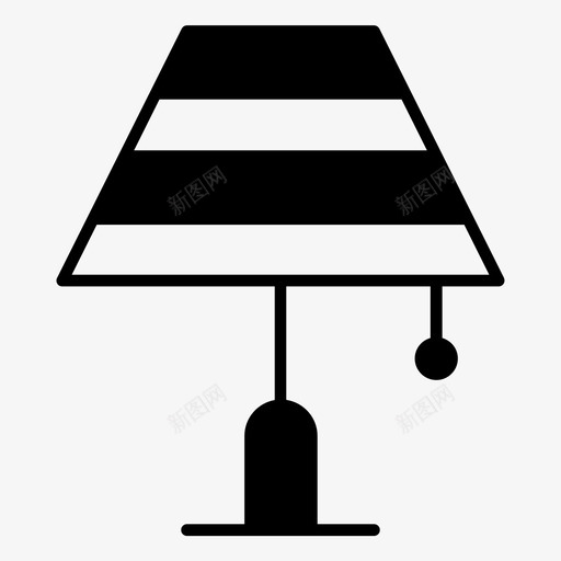 灯具装饰家具图标svg_新图网 https://ixintu.com 住宿 室内 家具 灯具 照明 装饰