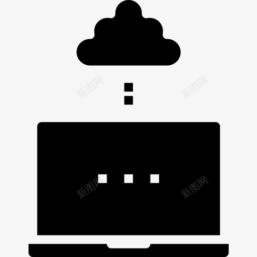 云计算通信114填充图标svg_新图网 https://ixintu.com 云计算 填充 通信114