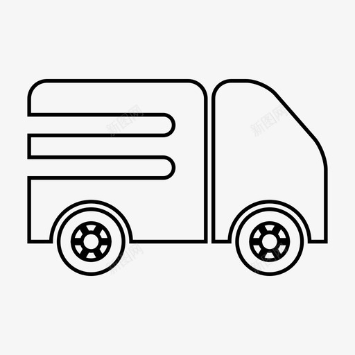 卡车送货驾驶图标svg_新图网 https://ixintu.com 卡车 物流 运输 送货 驾驶