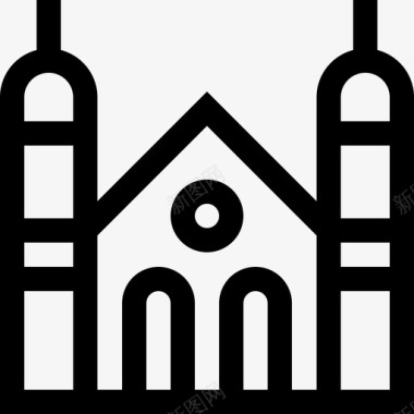 犹太教堂精神17直系图标图标