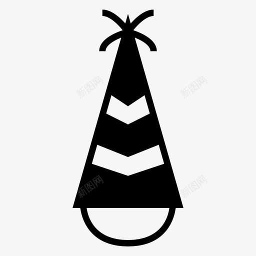派对帽服装欢乐图标svg_新图网 https://ixintu.com 服装 欢乐 派对 节日 铭文
