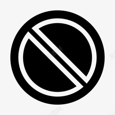 禁止停车信号交通图标图标