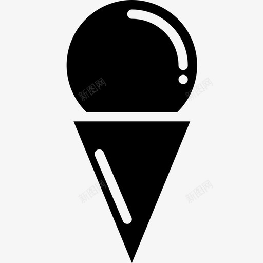 冰淇淋节日2填充图标svg_新图网 https://ixintu.com 冰淇淋 填充 节日